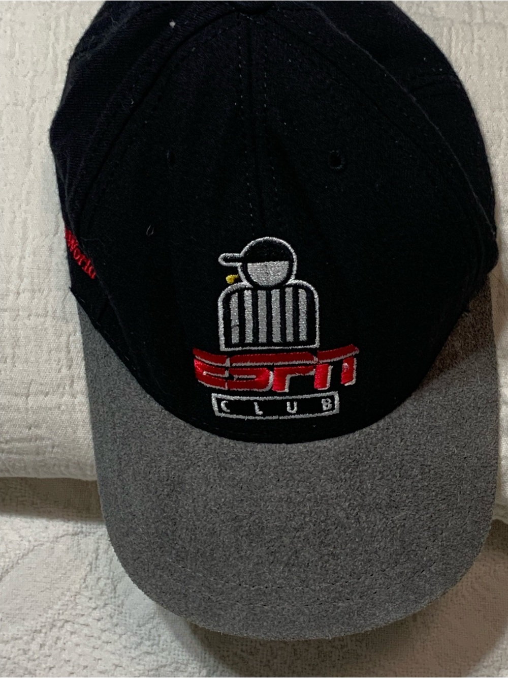 Vintage ESPN Club Walt Disney World Embroidered Black Baseball Cap